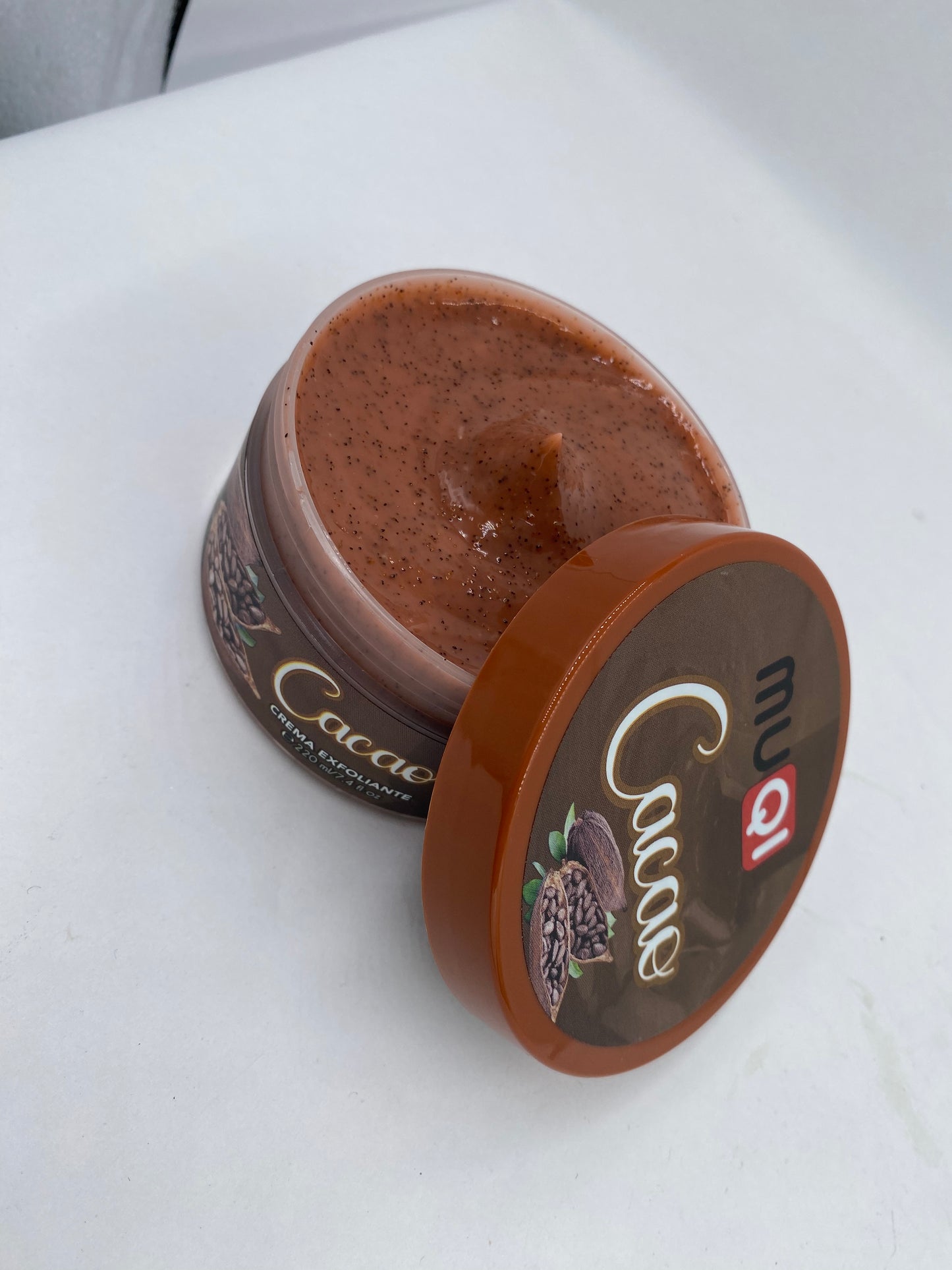 Cacao exfoliante en crema para el cuerpo