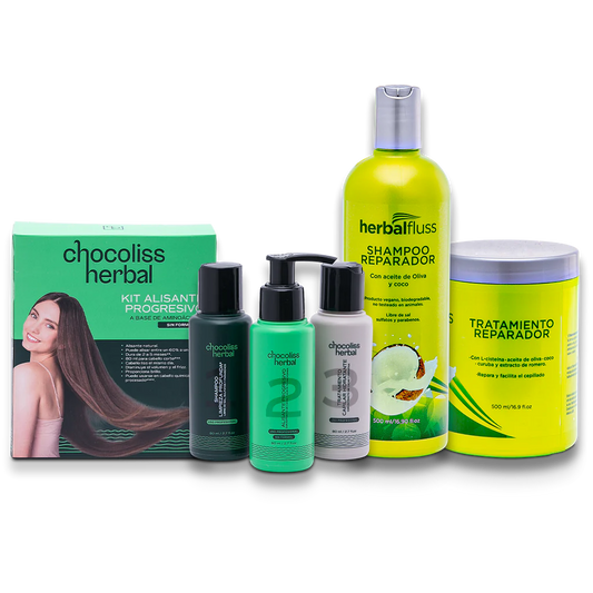 Kit de alisado de pelo natural en onix