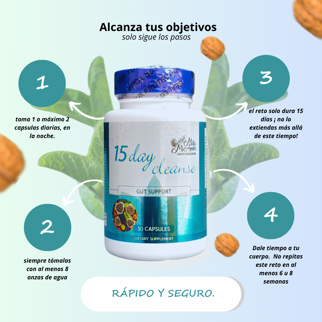 Detox para el estomago de 15 días