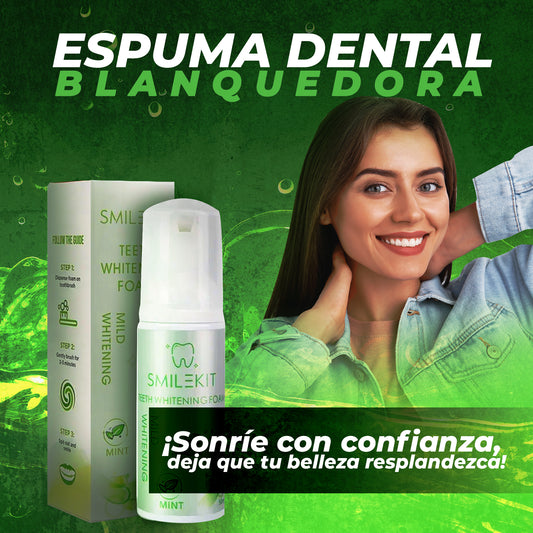 Blanqueador de dientes en casa, sonrisa